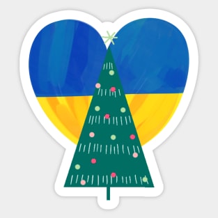 Christmas with Ukraine Sticker